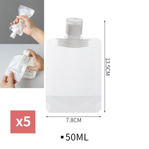 （5件裝）50ml 便攜一次性分裝瓶套裝