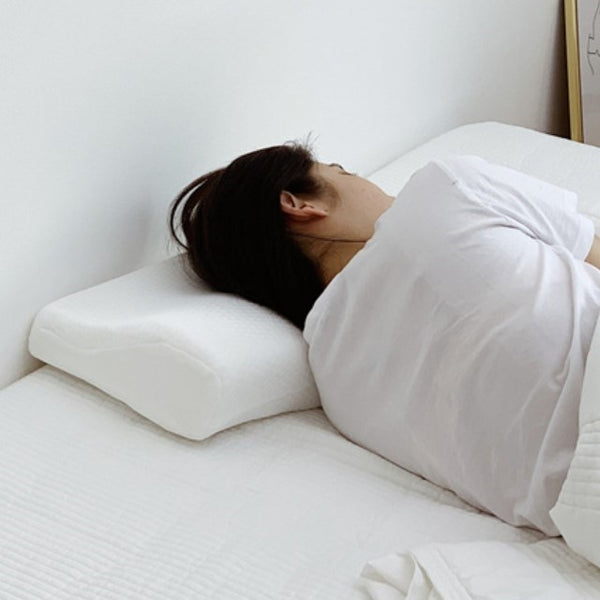 護頸記憶綿枕 解消枕頭 附送 替換枕頭套 Memory Foam Neck Support Pillow with Replacement Pillow Case <hm0474>