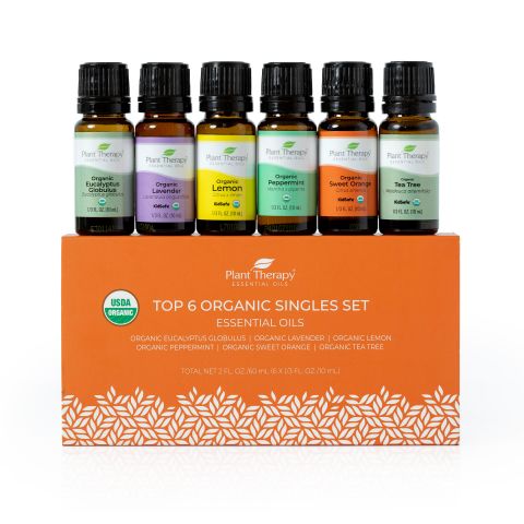 Plant Therapy - 有機精油套裝 Top 6 (10ml * 6) Top 6 Singles Organic Essential Oil Set  (10ml * 6)