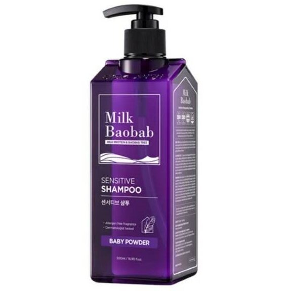 Milk Baobab - 韓國 防敏保濕洗髮水 500ml 爽身粉味 (code: 4697)